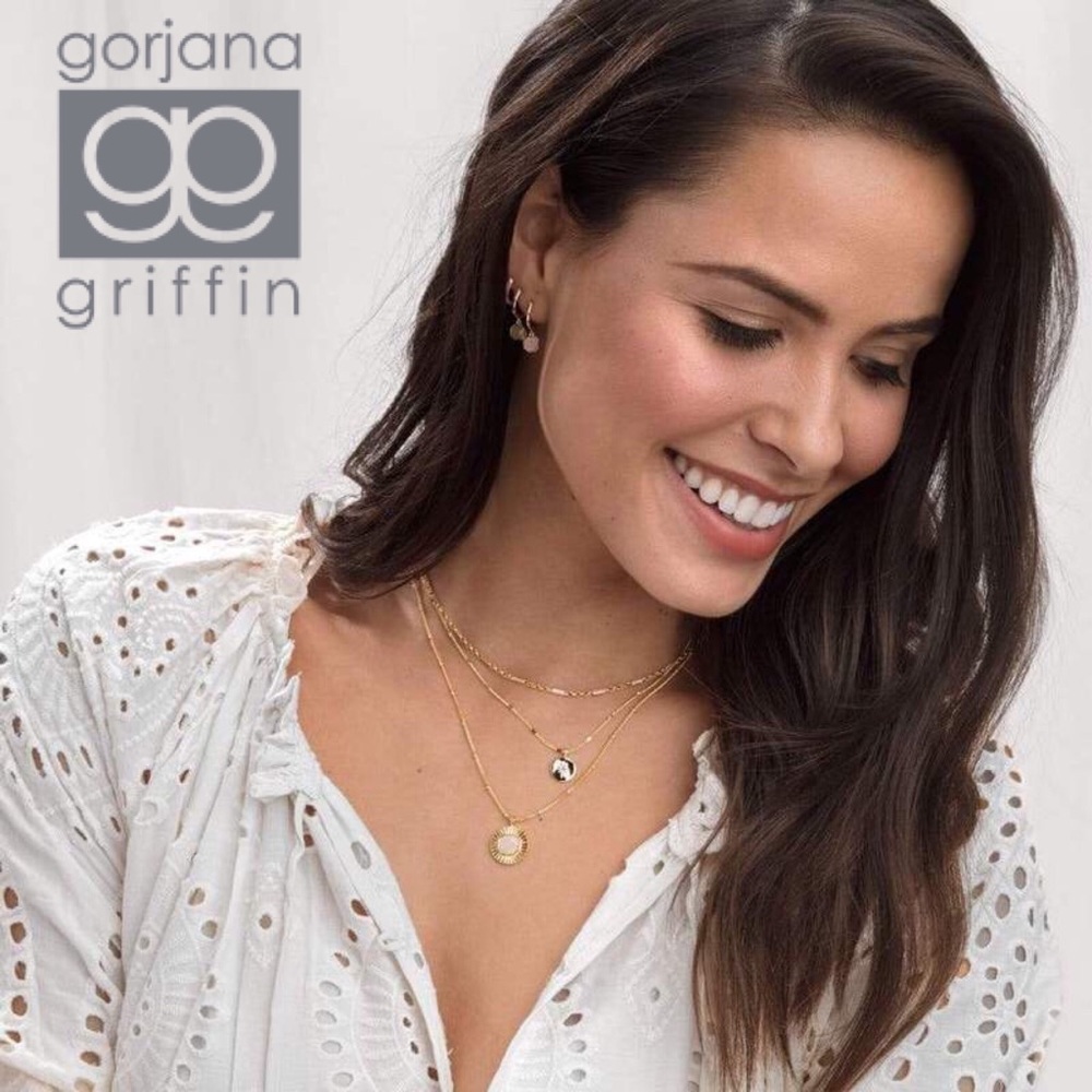 Gorjana Amalfi Enameled Necklace in Blush Mix